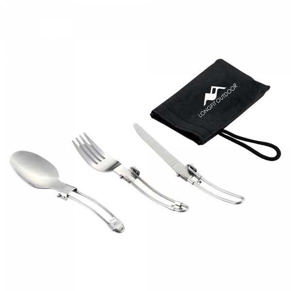set 3 cubiertos plegables Longfit Outdoor